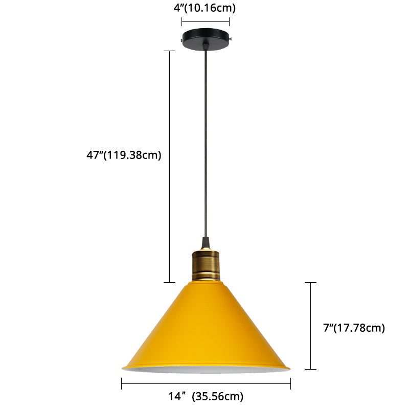 Suspension nordique conique Elise, lampe suspendue moderne et colorée