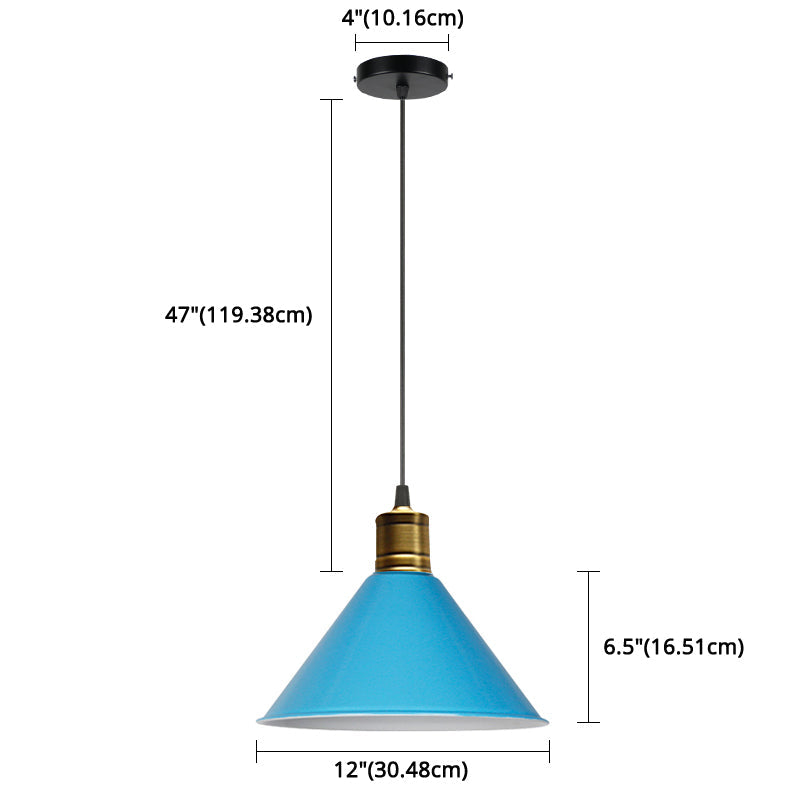 Suspension nordique conique Elise, lampe suspendue moderne et colorée
