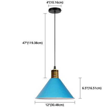 Suspension nordique conique Elise, lampe suspendue moderne et colorée