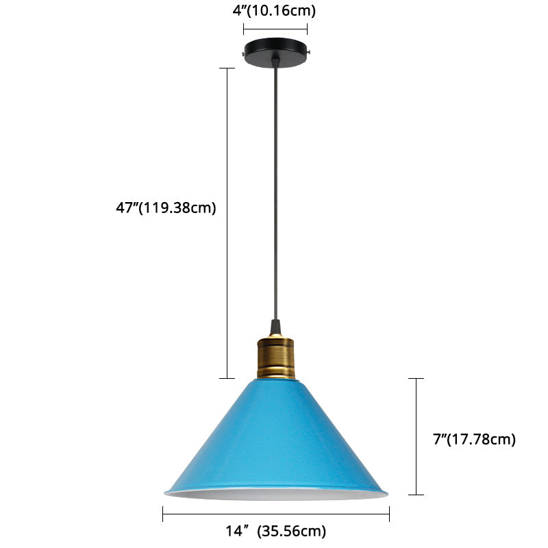 Suspension nordique conique Elise, lampe suspendue moderne et colorée