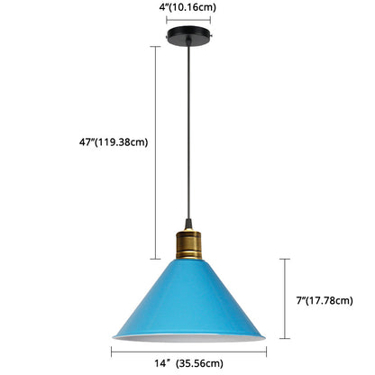 Suspension nordique conique Elise, lampe suspendue moderne et colorée