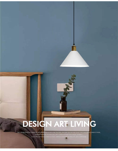 Suspension nordique conique Elise, lampe suspendue moderne et colorée