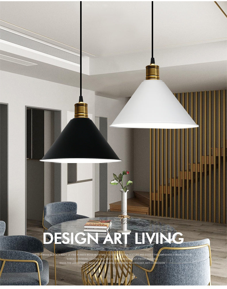 Suspension nordique conique Elise, lampe suspendue moderne et colorée