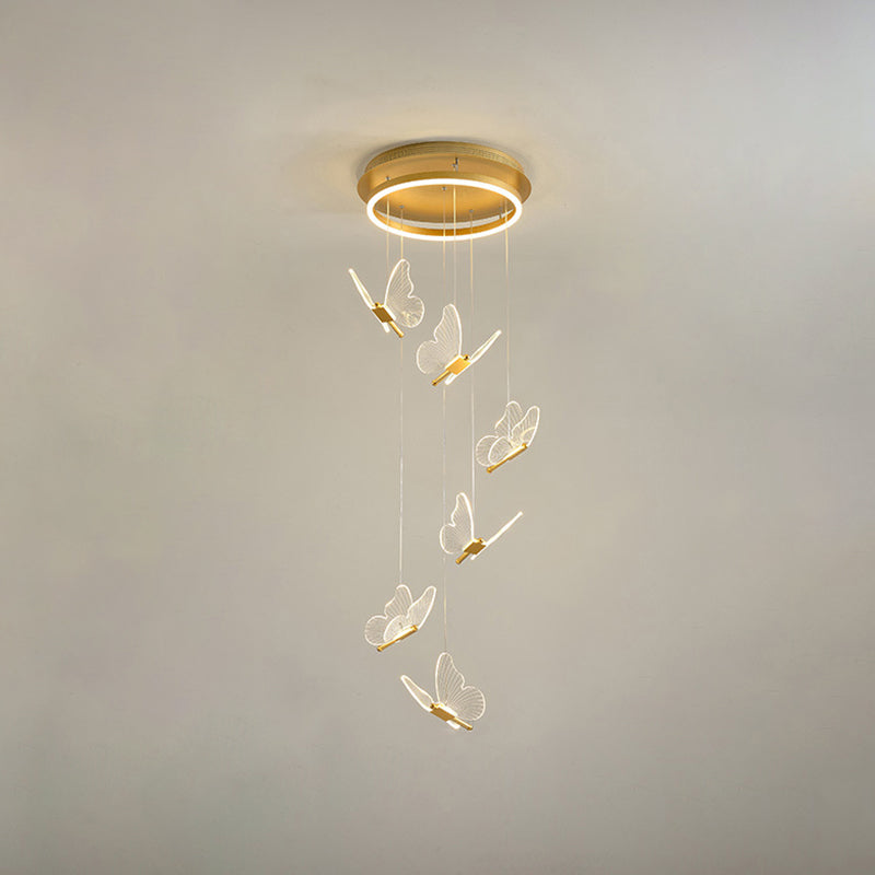 Élise Butterfly Spiral LED Pendant Light