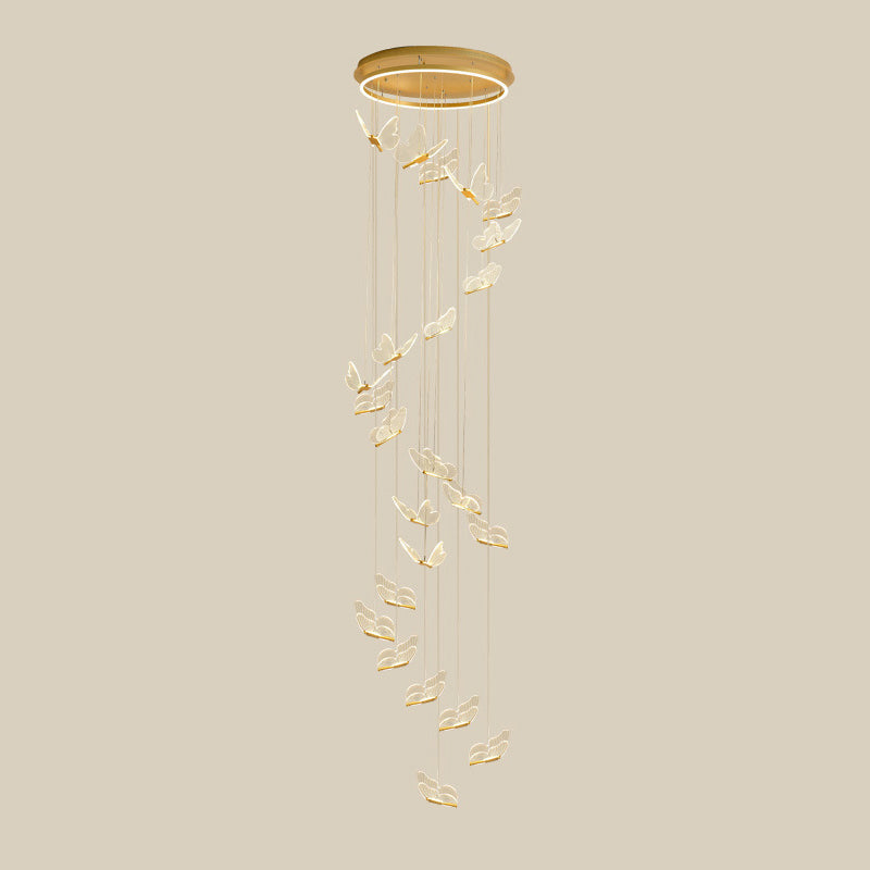 Élise Butterfly Spiral LED Pendant Light