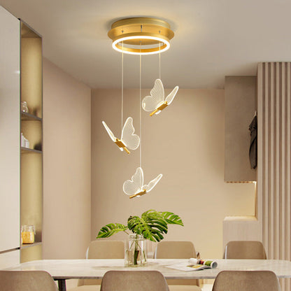 Élise Butterfly Spiral LED Pendant Light