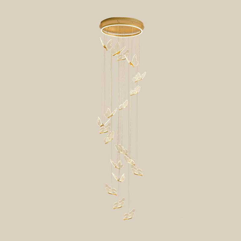Élise Butterfly Spiral LED Pendant Light