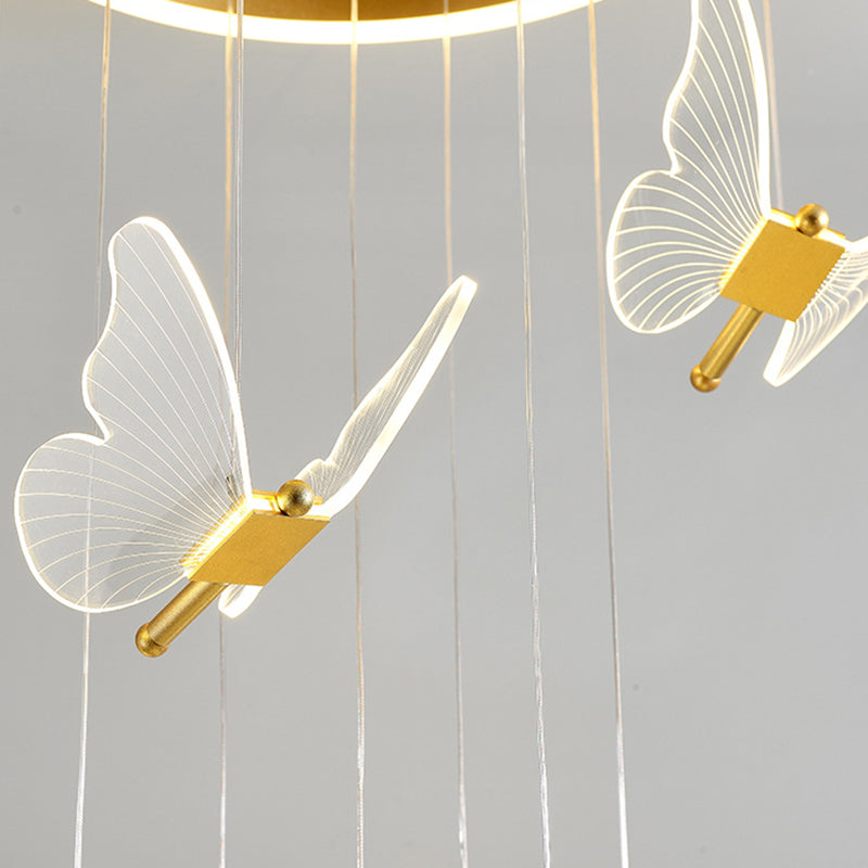 Élise Butterfly Spiral LED Pendant Light