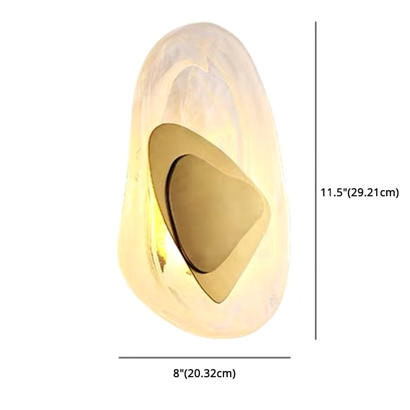 Applique Murale LED en Verre Moderne de Luxe Aurélie