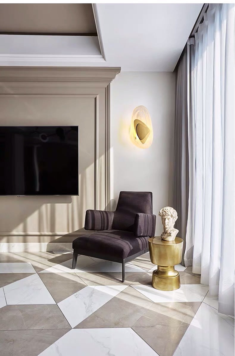 Applique Murale LED en Verre Moderne de Luxe Aurélie