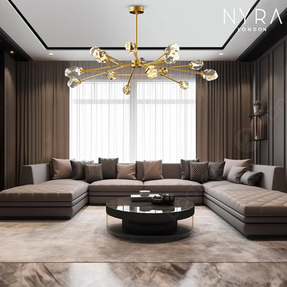 Genevieve Modern Crystal Bulb Pendant Light
