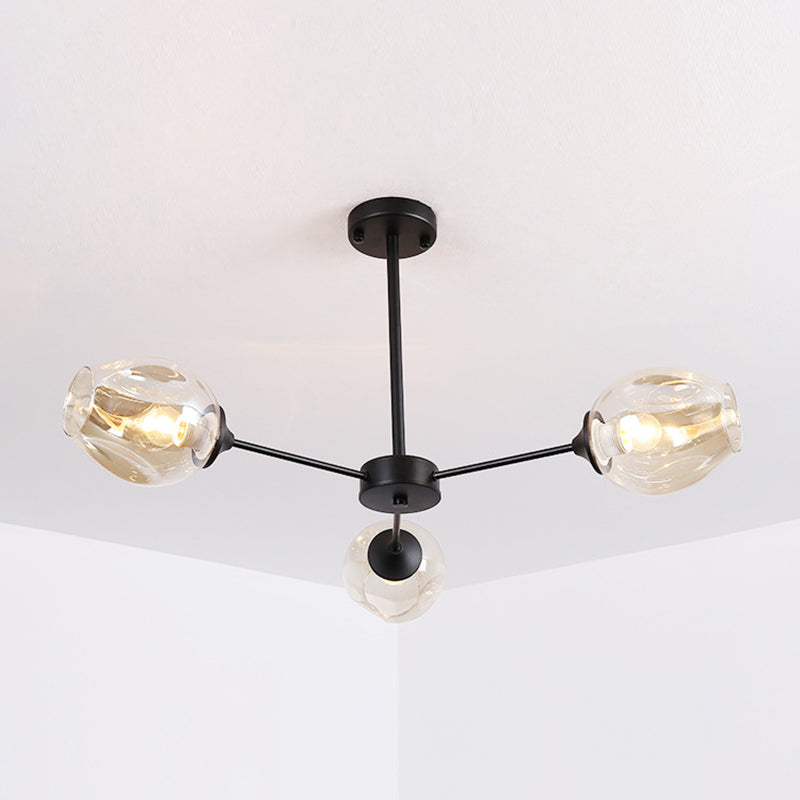 Suspension Moderne Delphine Chandelier Branche Verre à Whisky