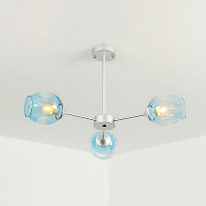 Suspension Moderne Delphine Chandelier Branche Verre à Whisky