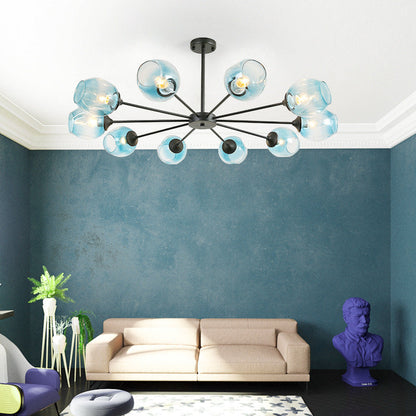 Suspension Moderne Delphine Chandelier Branche Verre à Whisky