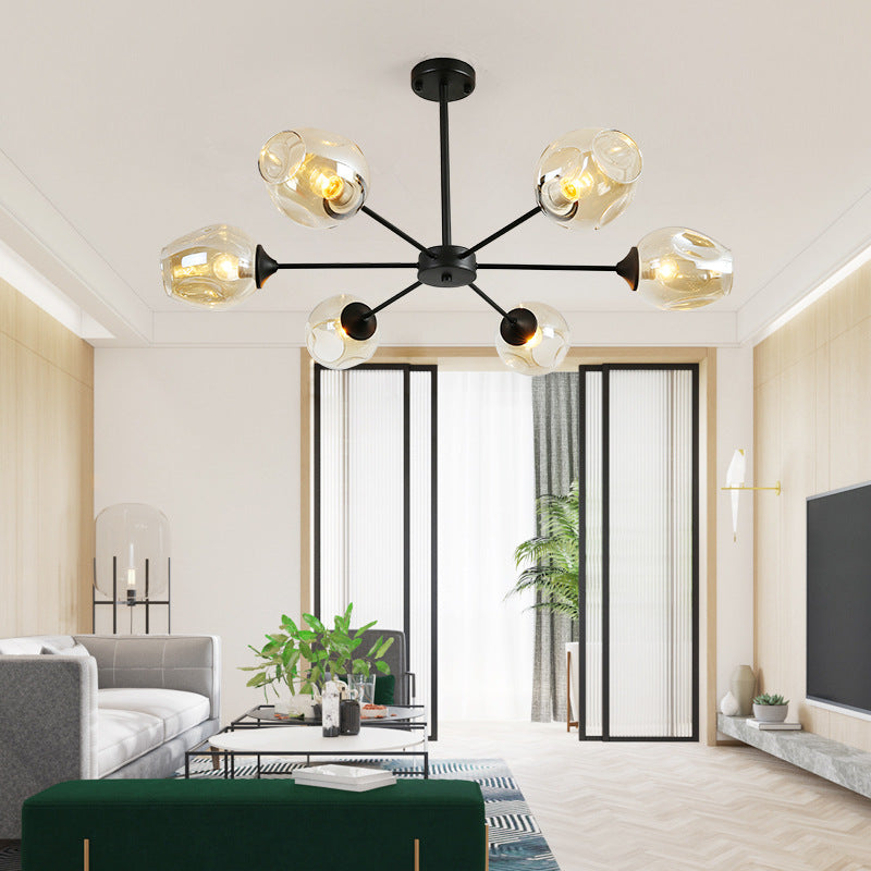 Suspension Moderne Delphine Chandelier Branche Verre à Whisky
