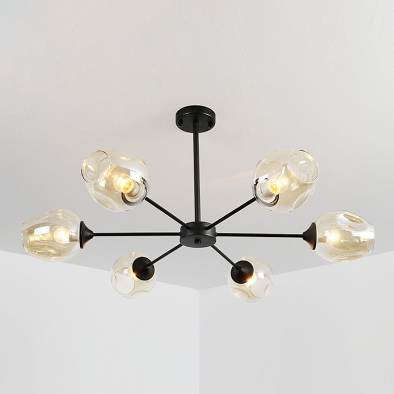 Suspension Moderne Delphine Chandelier Branche Verre à Whisky