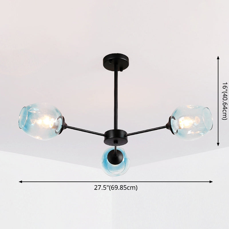 Suspension Moderne Delphine Chandelier Branche Verre à Whisky