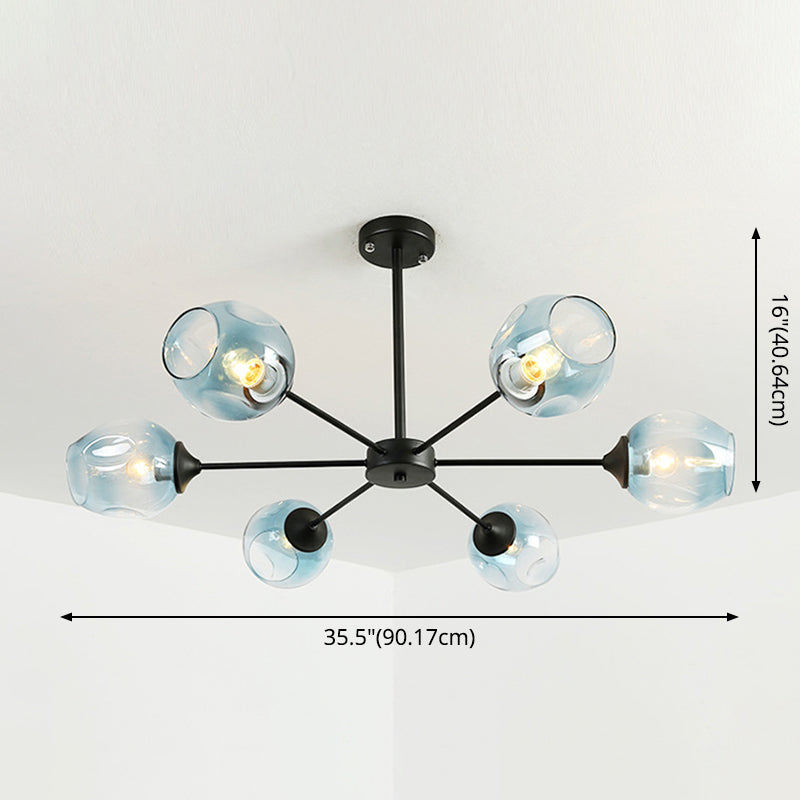 Suspension Moderne Delphine Chandelier Branche Verre à Whisky
