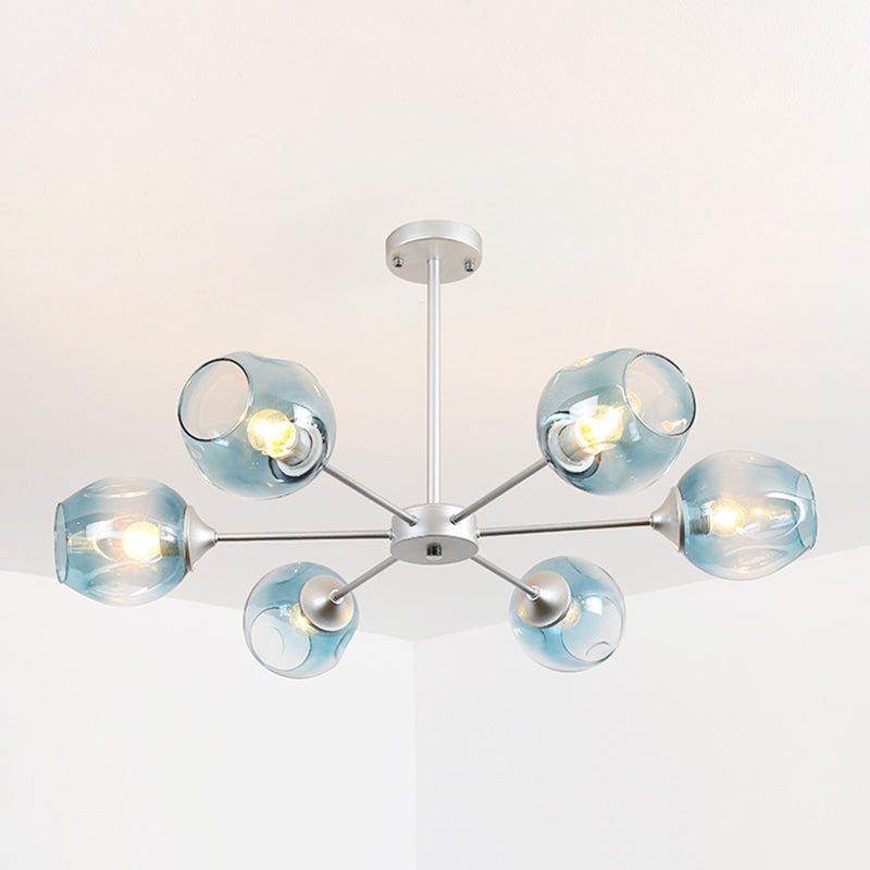 Suspension Moderne Delphine Chandelier Branche Verre à Whisky
