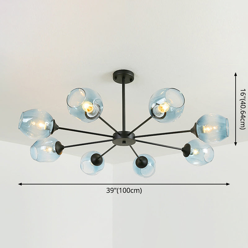 Suspension Moderne Delphine Chandelier Branche Verre à Whisky