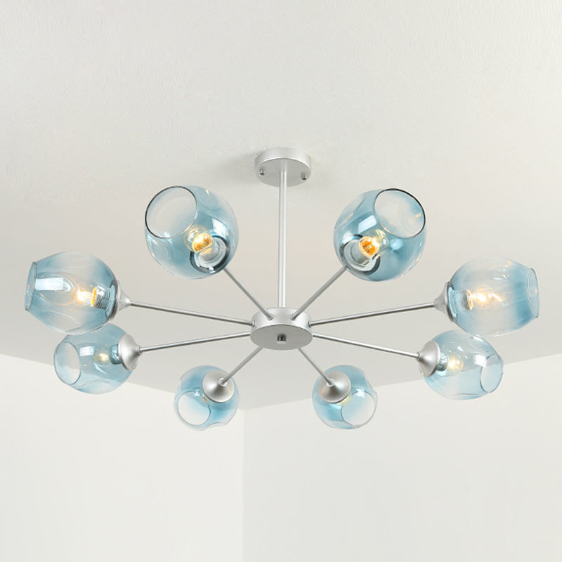 Suspension Moderne Delphine Chandelier Branche Verre à Whisky