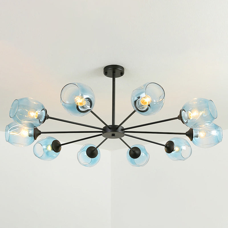 Suspension Moderne Delphine Chandelier Branche Verre à Whisky