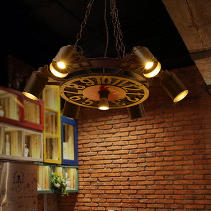 Adeline Industrial Wheel Chandelier Ceiling Light