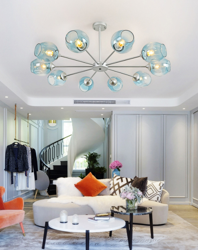 Suspension Moderne Delphine Chandelier Branche Verre à Whisky