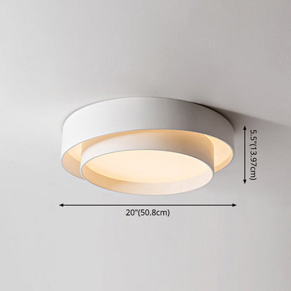 Plafonnier LED rond Chloé Nordic White