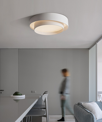 Plafonnier LED rond Chloé Nordic White