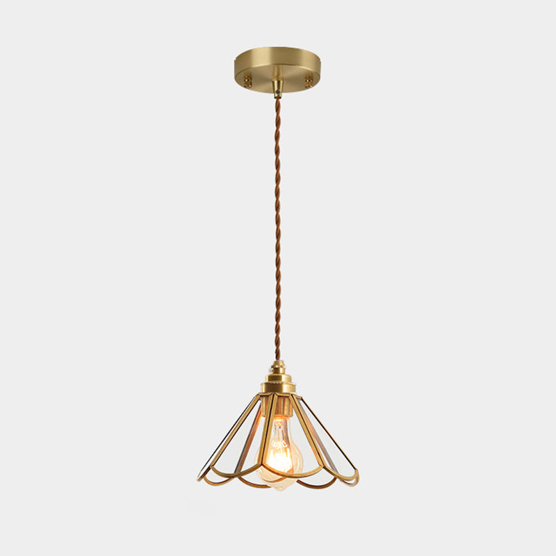 Élodie Tiffany Style Frosted Glass Pendant Light