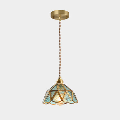 Élodie Tiffany Style Frosted Glass Pendant Light