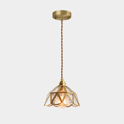 Élodie Tiffany Style Frosted Glass Pendant Light