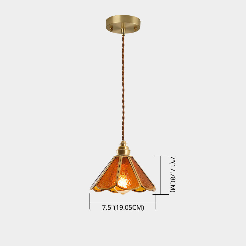 Élodie Tiffany Style Frosted Glass Pendant Light