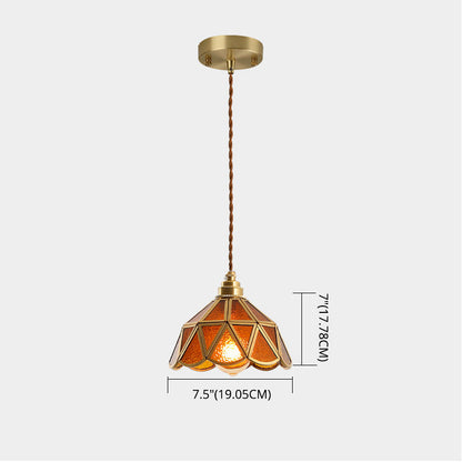 Élodie Tiffany Style Frosted Glass Pendant Light