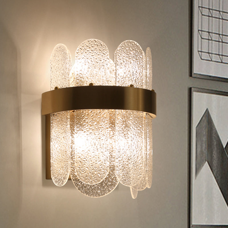 Applique murale à 4 lumières en verre martelé Chloé