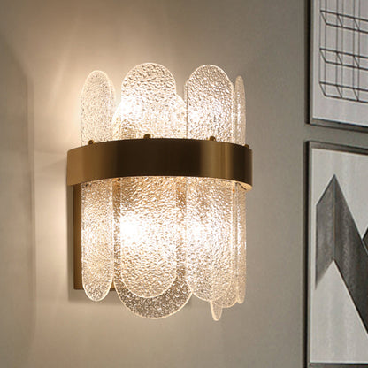 Applique murale à 4 lumières en verre martelé Chloé