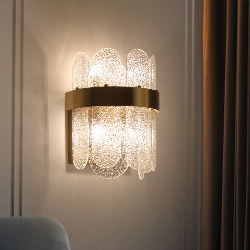 Applique murale à 4 lumières en verre martelé Chloé