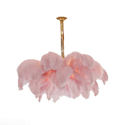 Camille Ostrich Feather Chandelier