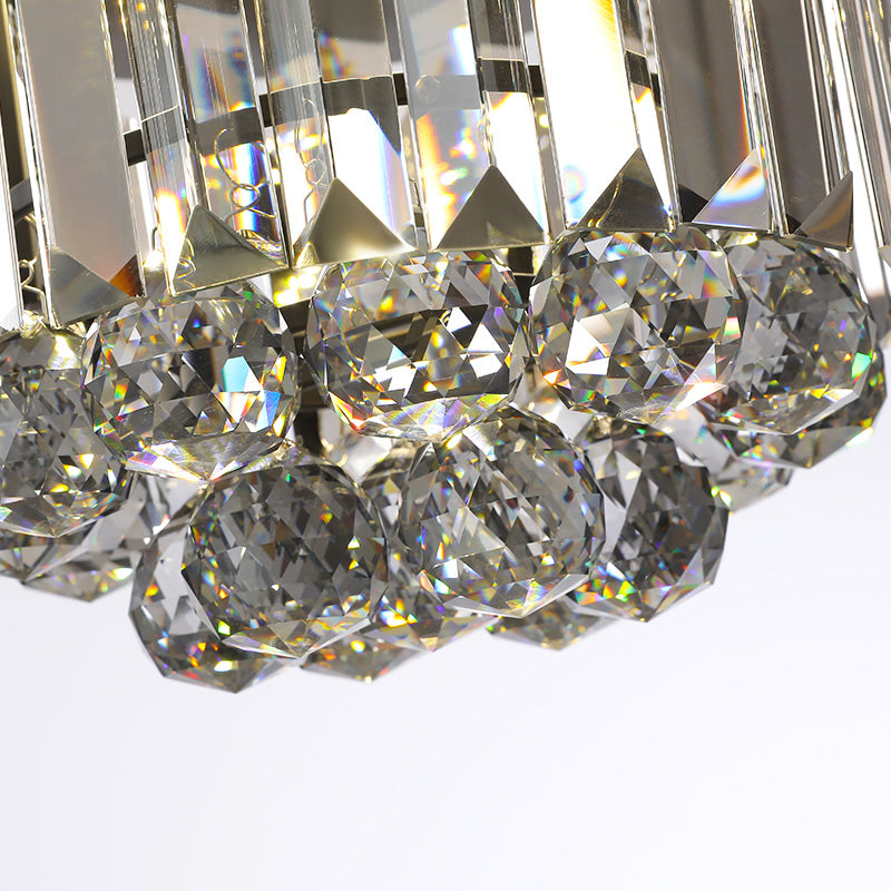 Plafonnier LED Émilienne en cristal moderne