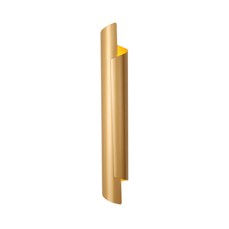 Valérie Scrolled Dual Light Wall Sconce Black/White/Gold