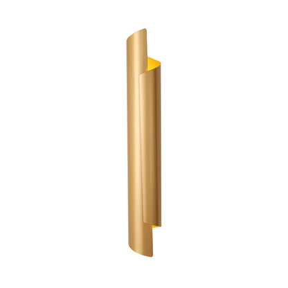 Valérie Scrolled Dual Light Wall Sconce Black/White/Gold
