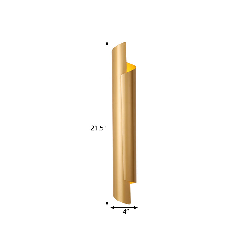 Valérie Scrolled Dual Light Wall Sconce Black/White/Gold