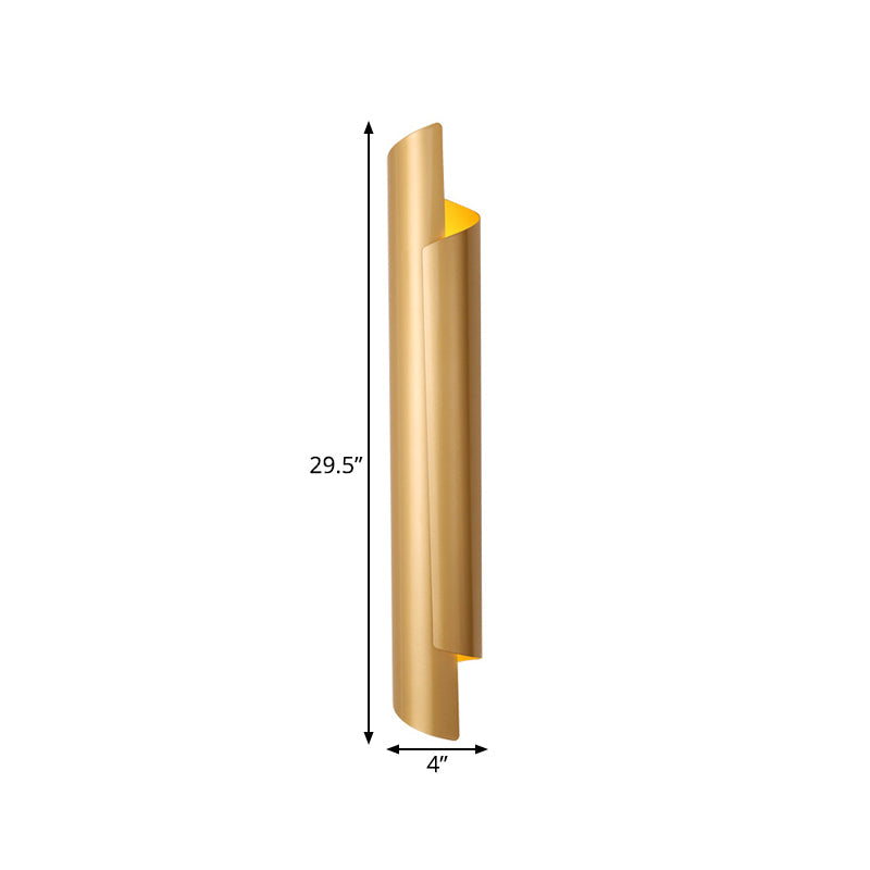 Valérie Scrolled Dual Light Wall Sconce Black/White/Gold