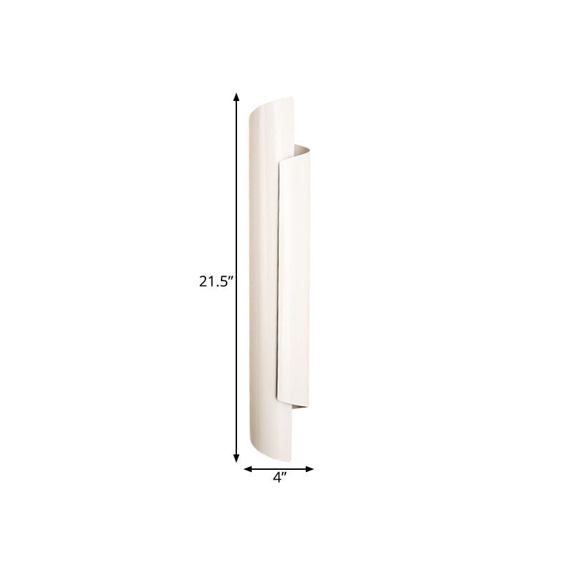 Valérie Scrolled Dual Light Wall Sconce Black/White/Gold