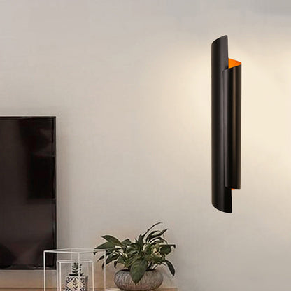 Valérie Scrolled Dual Light Wall Sconce Black/White/Gold