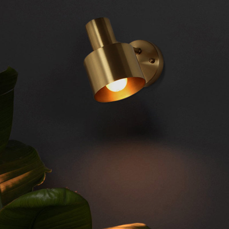 Applique murale cylindrique en laiton Florence avec LED