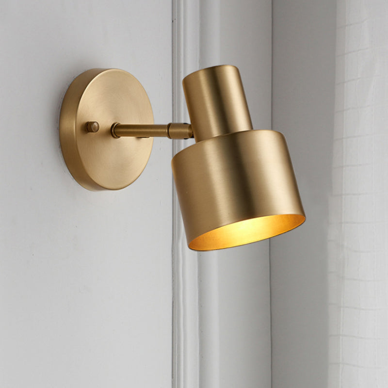 Applique murale cylindrique en laiton Florence avec LED