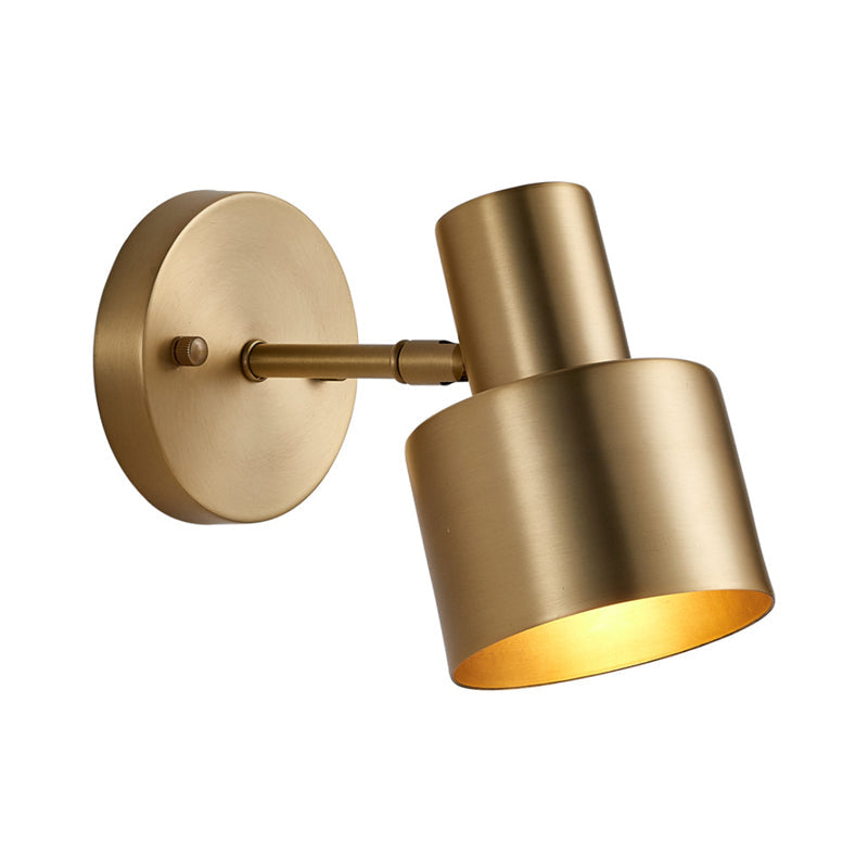 Applique murale cylindrique en laiton Florence avec LED