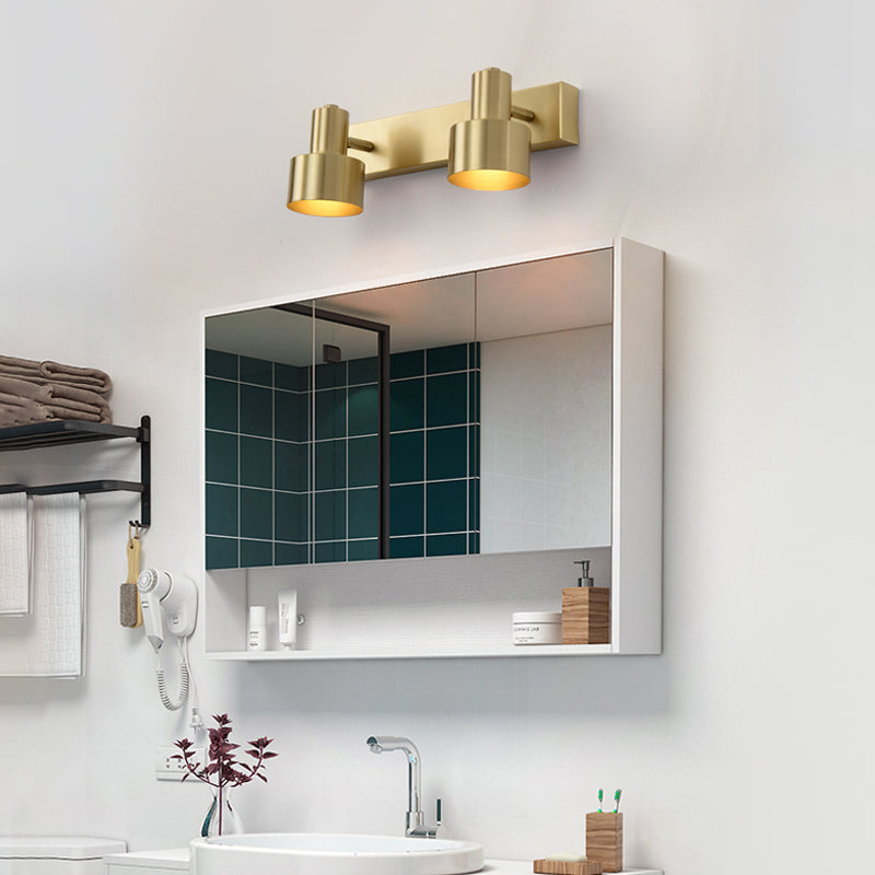 Applique murale cylindrique en laiton Florence avec LED